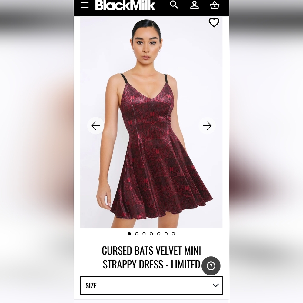 Blackmilk Cursed Bats Mini Dress